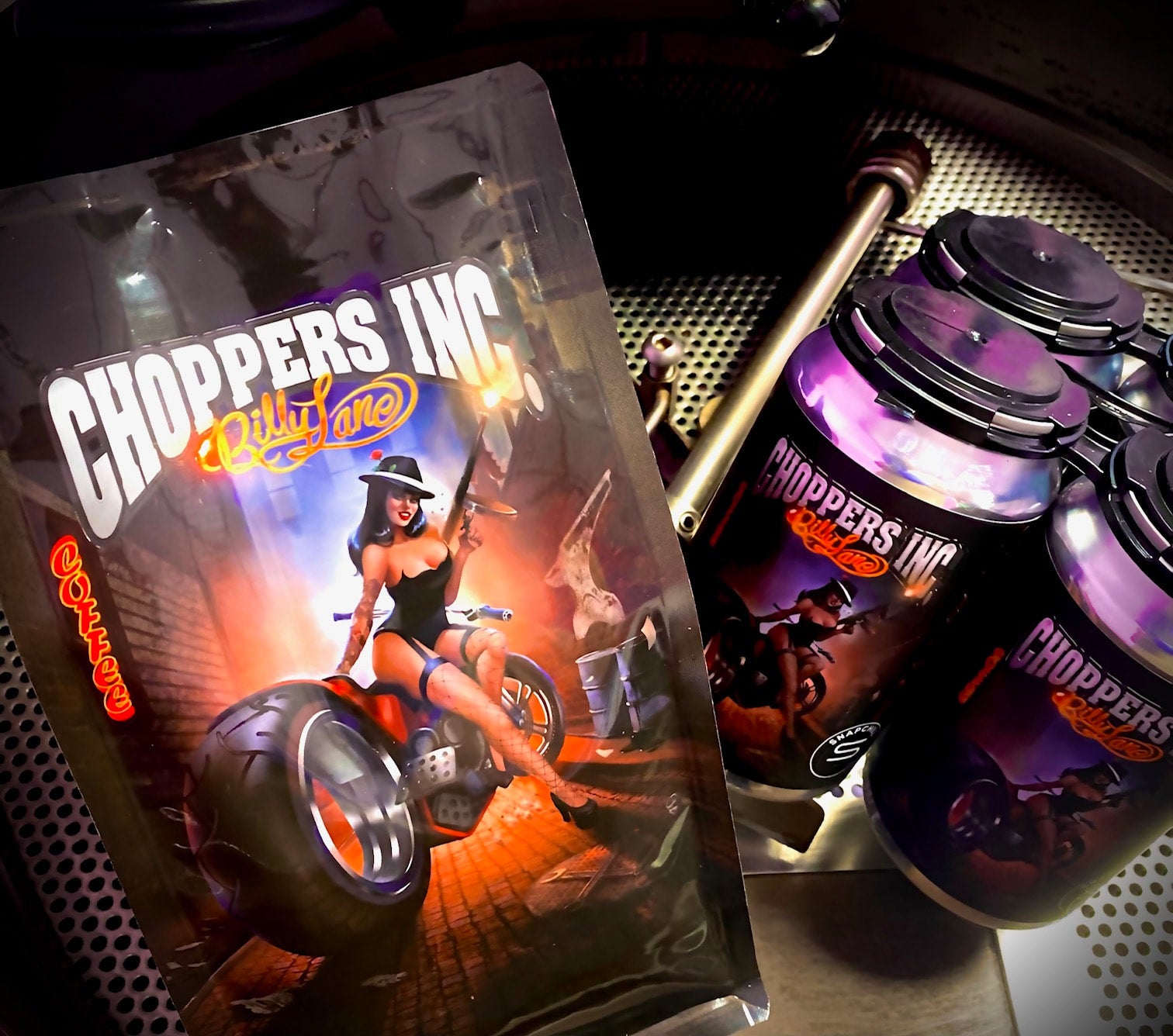 Choppers Inc. COMBO Includes 1 (12oz) Bag & (2) Snapchill Nitro Cans
